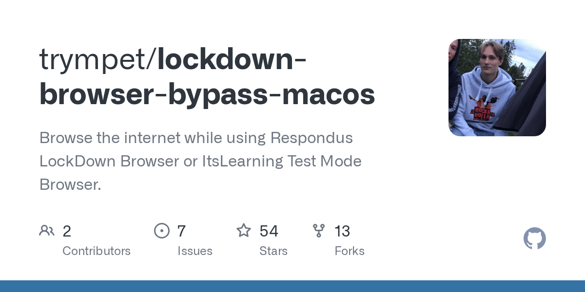 GitHub trympet/lockdownbrowserbypassmacos Browse the
