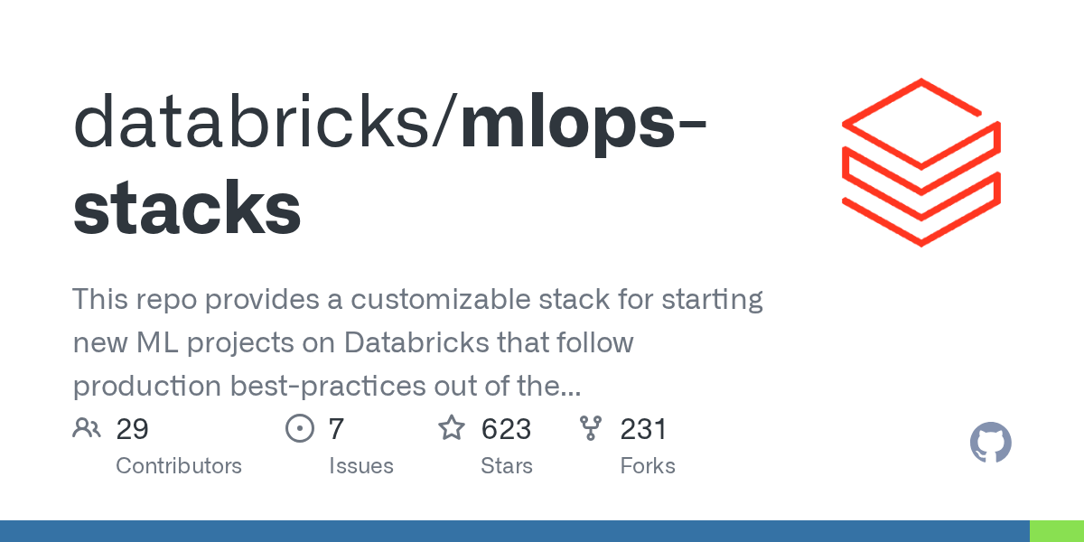 Issues · databricks/mlopsstacks · GitHub