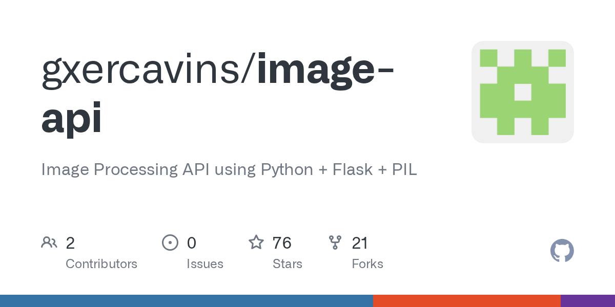 GitHub gxercavins/imageapi Image Processing API using Python