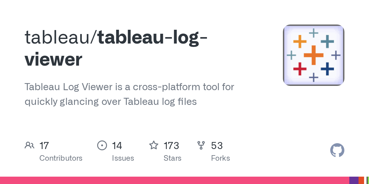 GitHub tableau/tableaulogviewer Tableau Log Viewer is a cross