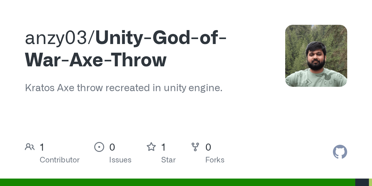 GitHub anzy03/UnityGodofWarAxeThrow Kratos Axe throw recreated