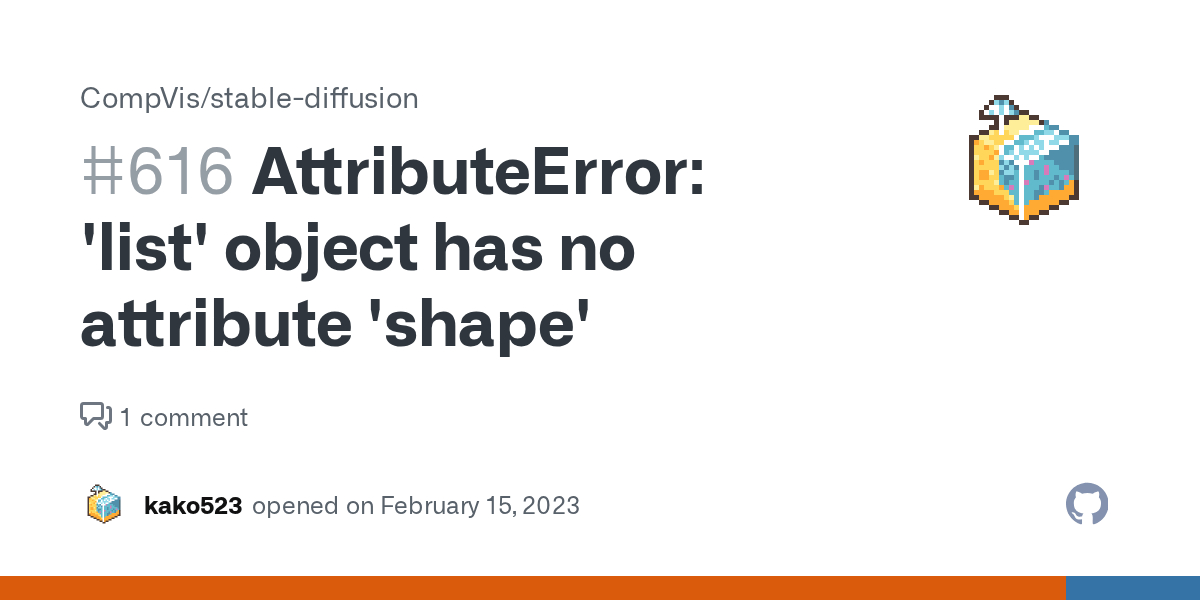 AttributeError 'list' object has no attribute 'shape' · Issue 616