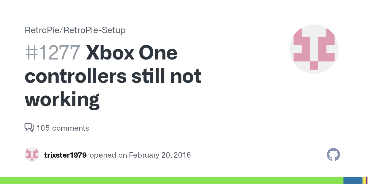 Xbox One controllers still not working · Issue 1277 · RetroPie/RetroPieSetup · GitHub