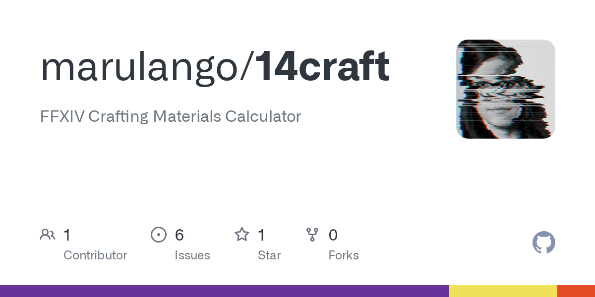 GitHub - marulango/14craft: FFXIV Crafting Materials Calculator