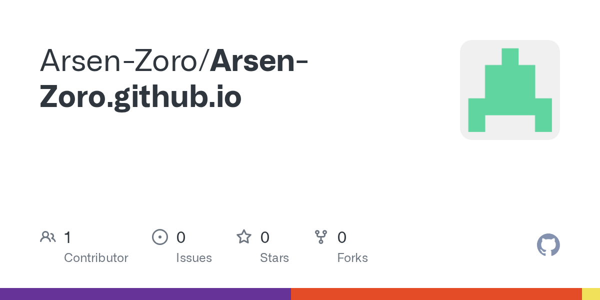 GitHub ArsenZoro/ArsenZoro.github.io
