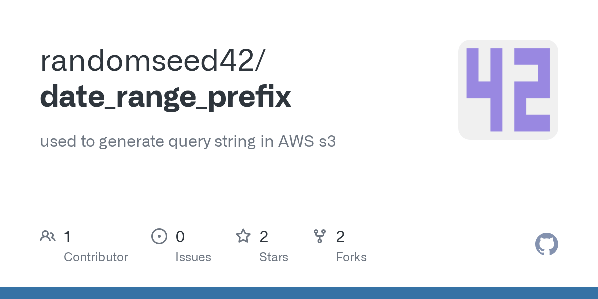 GitHub randomseed42/date_range_prefix used to generate query string