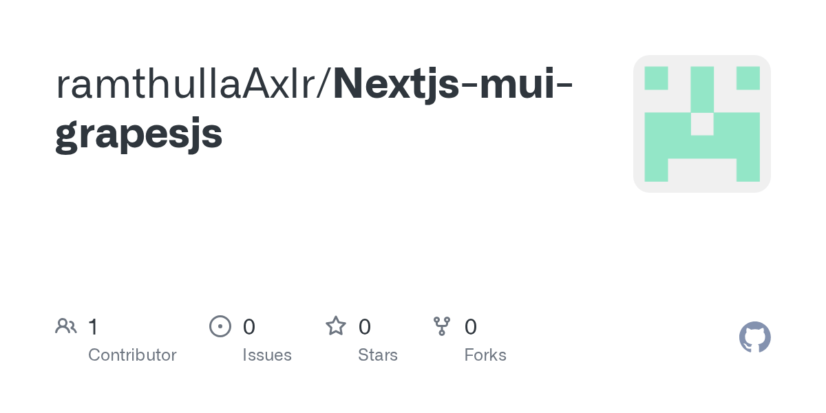 GitHub ramthullaAxlr/Nextjsmuigrapesjs