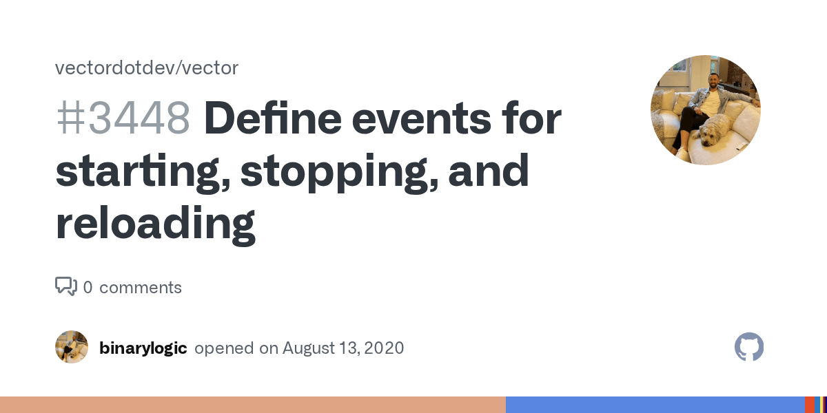 Define events for starting, stopping, and reloading · Issue 3448