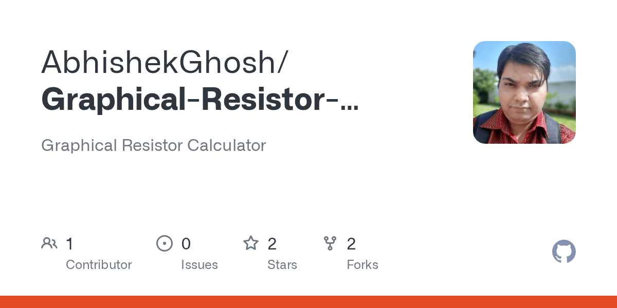 GitHub AbhishekGhosh/GraphicalResistorCalculator Graphical