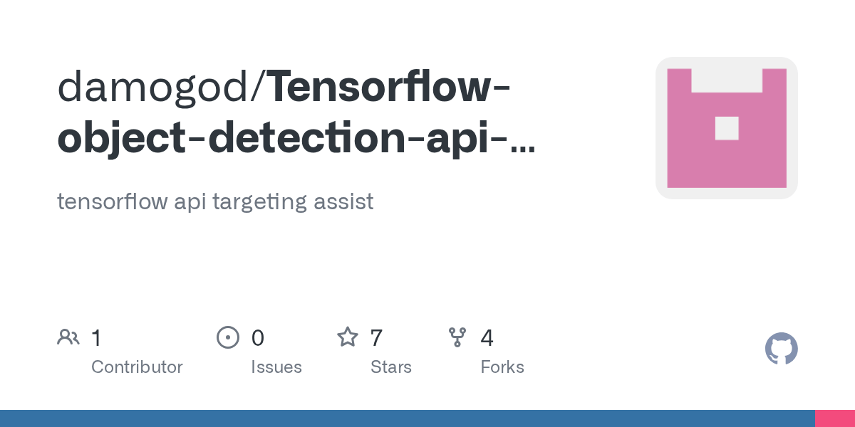 GitHub damogod/Tensorflowobjectdetectionapiarduinoaimbot tensorflow api targeting assist