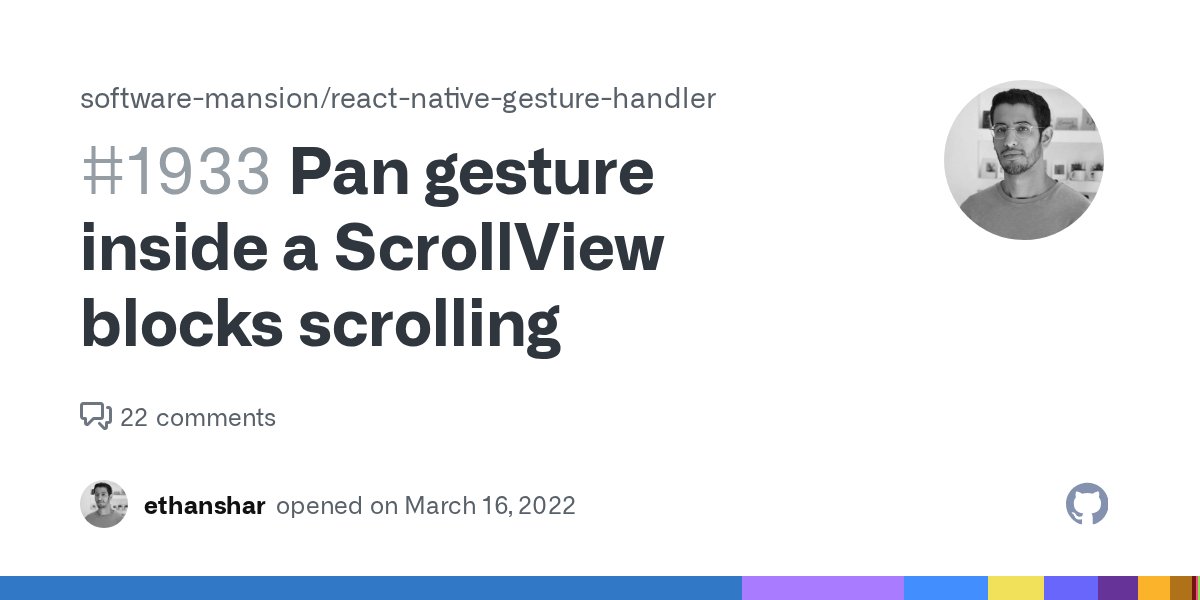 Pan gesture inside a ScrollView blocks scrolling · Issue 1933