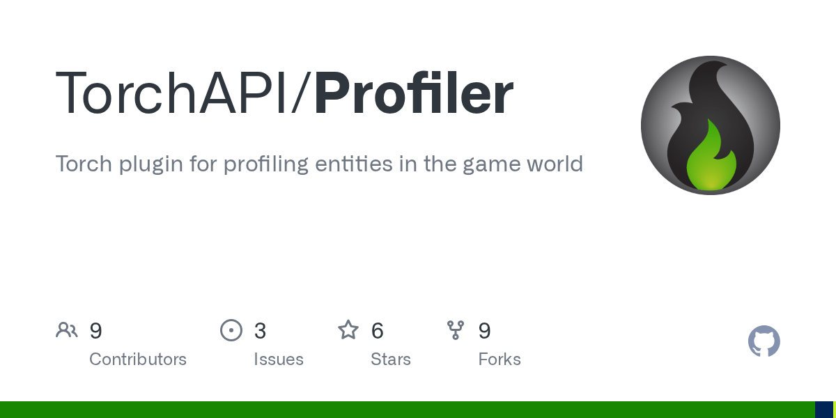 GitHub TorchAPI/Profiler Torch plugin for profiling entities in the