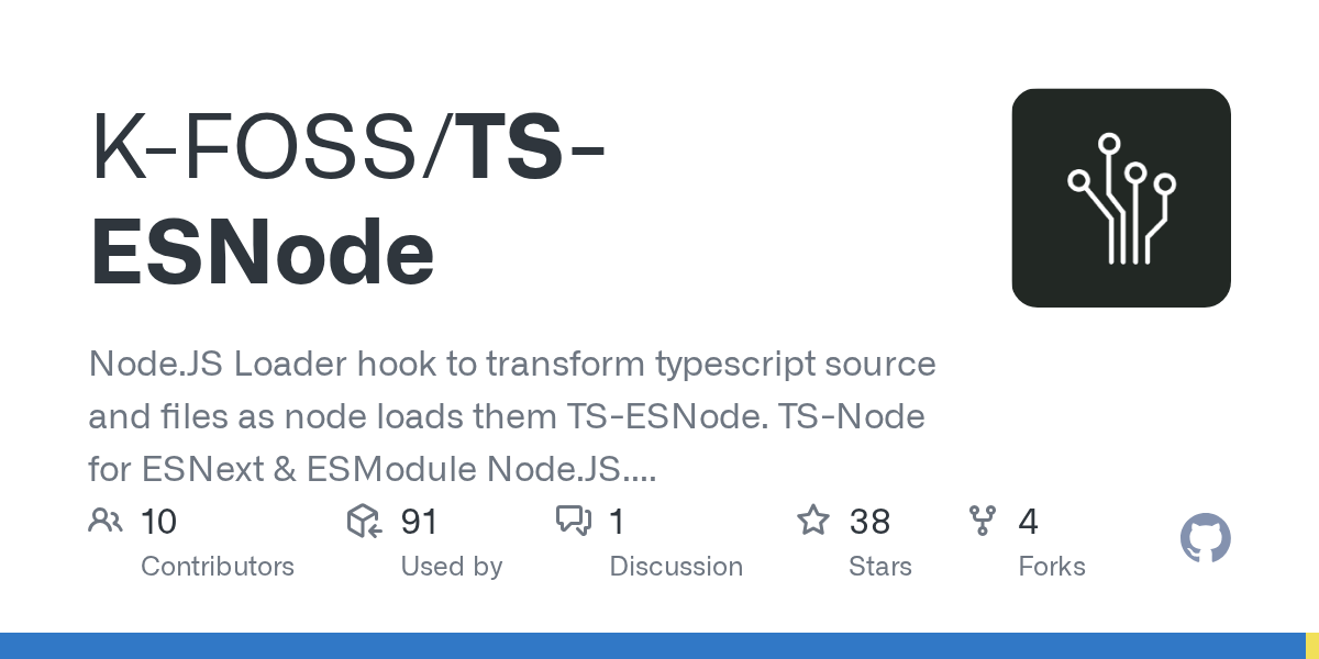 GitHub KFOSS/TSESNode Node.JS Loader hook to transform typescript