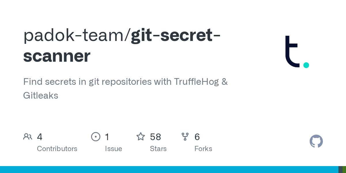 GitHub padokteam/gitsecretscanner Find secrets in git