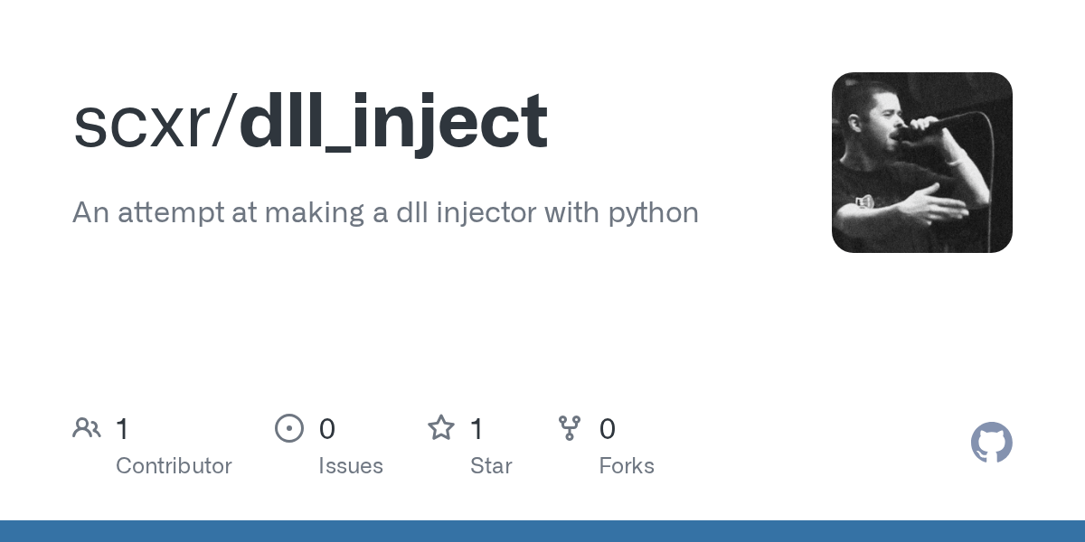 GitHub scxr/dll_inject An attempt at making a dll injector with python