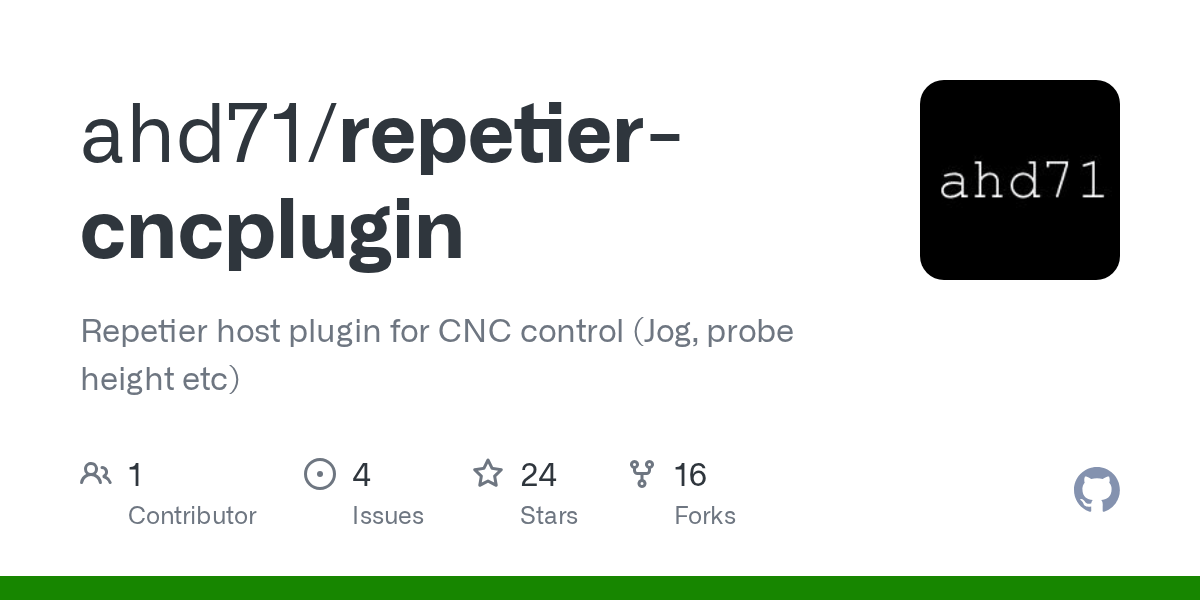 GitHub ahd71/repetiercncplugin Repetier host plugin for CNC control