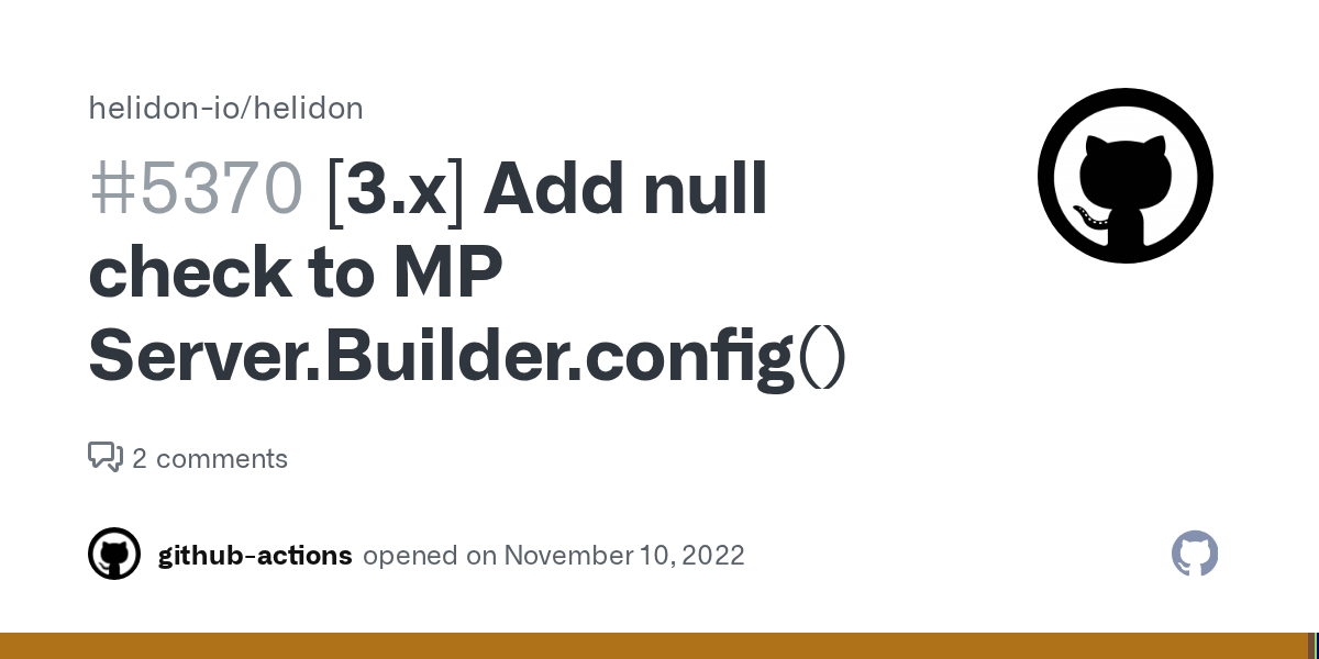 [3.x] Add null check to MP Server.Builder.config() · Issue 5370