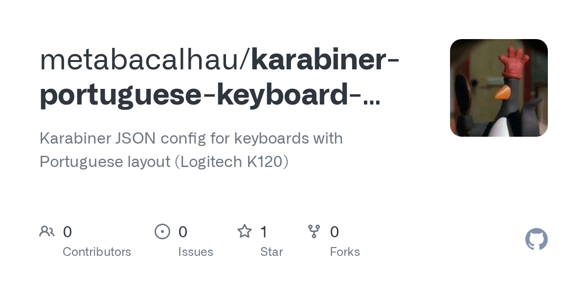 GitHub metabacalhau/karabinerportuguesekeyboardlayout Karabiner