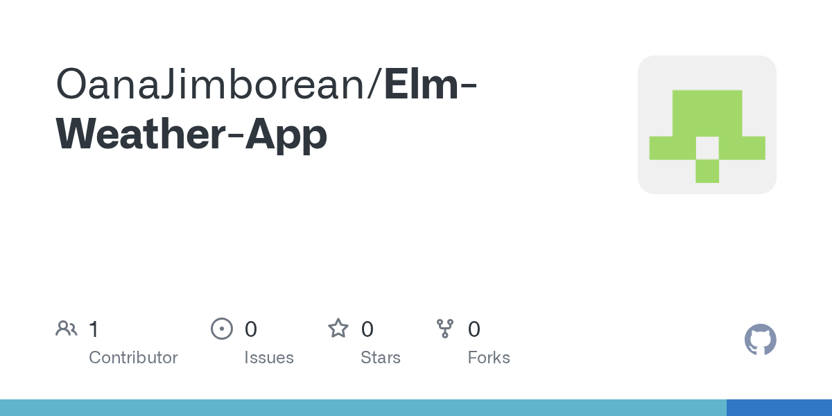 GitHub OanaJimborean/ElmWeatherApp