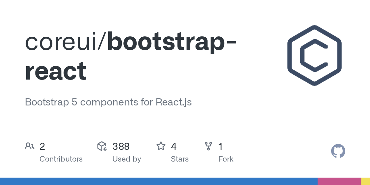 GitHub coreui/bootstrapreact Bootstrap 5 components for React.js