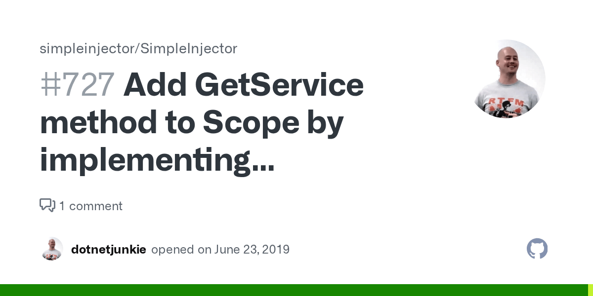 Add GetService method to Scope by implementing IServiceProvider