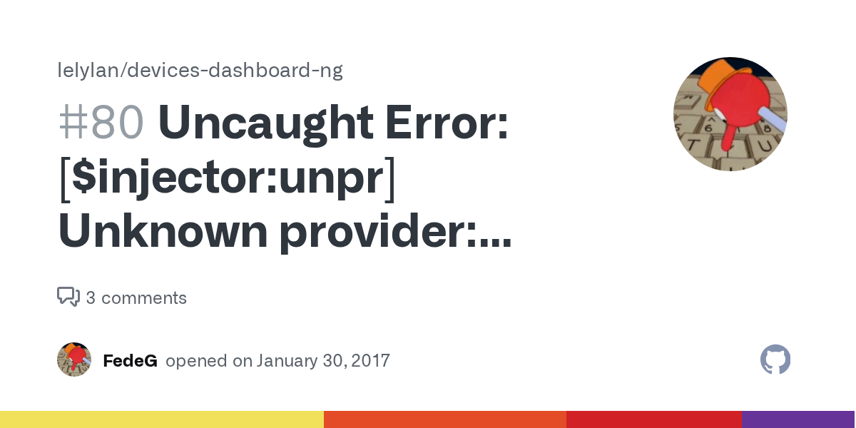 Uncaught Error [injectorunpr] Unknown provider qProvider