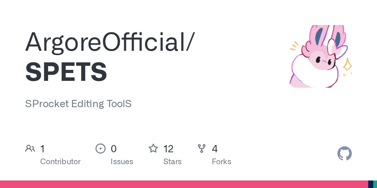 GitHub ArgoreOfficial/SPETS SProcket Editing ToolS