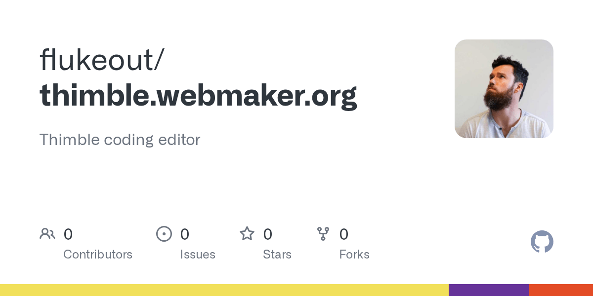 GitHub Thimble coding editor