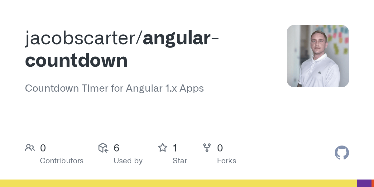 GitHub jacobscarter/angularcountdown Countdown Timer for Angular 1