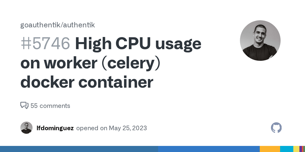 High CPU usage on worker (celery) docker container · Issue 5746