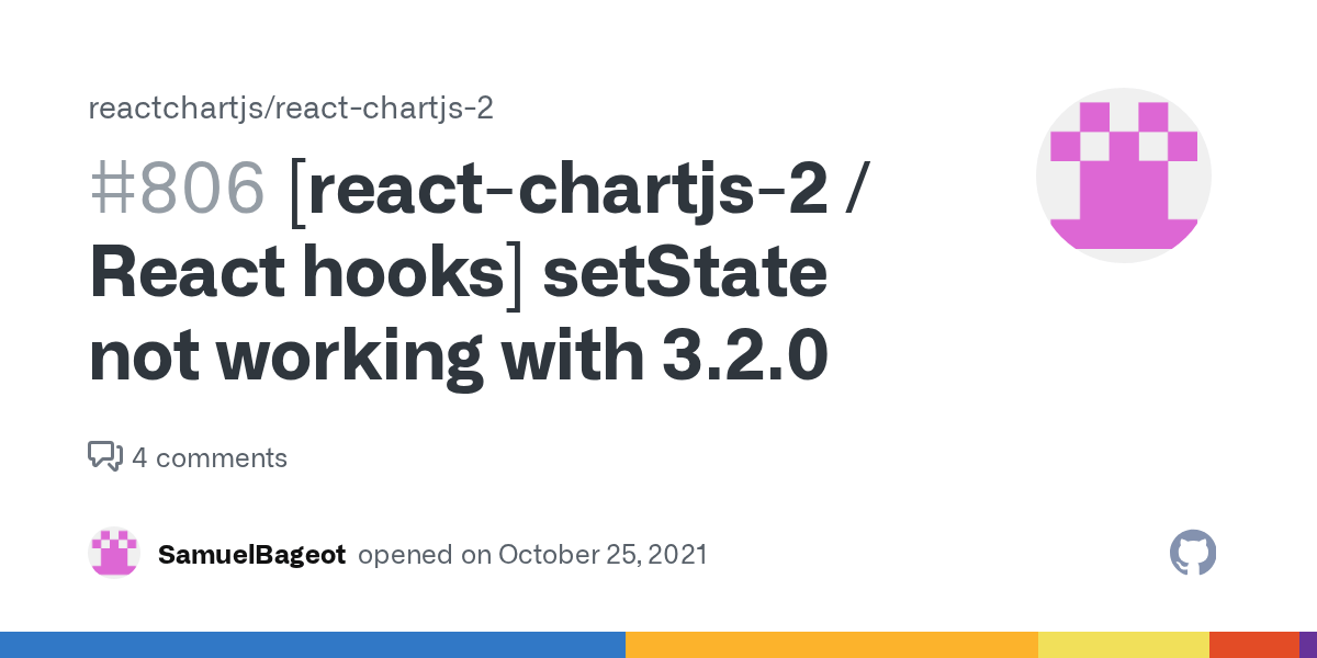 [reactchartjs2 / React hooks] setState not working with 3.2.0 · Issue