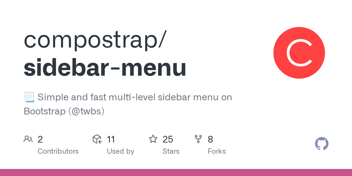GitHub compostrap/sidebarmenu page_with_curl Simple and fast