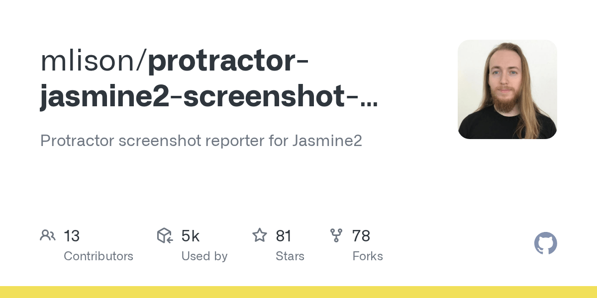 GitHub mlison/protractorjasmine2screenshotreporter Protractor