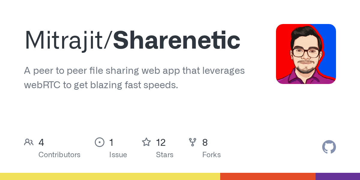 GitHub A peer to peer file sharing web app that