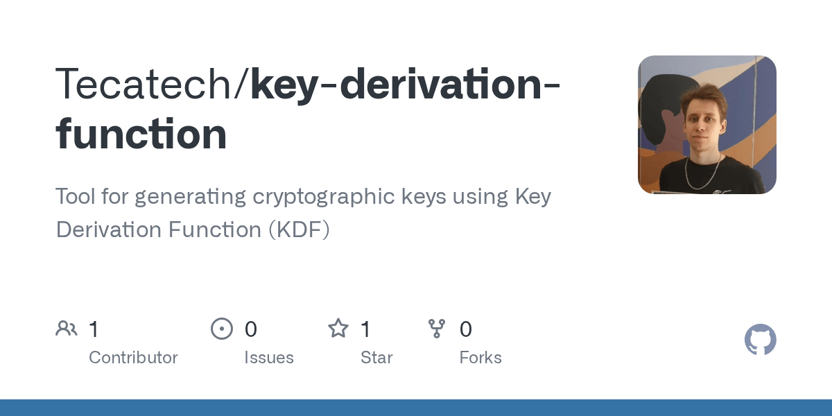 GitHub Tecatech/keyderivationfunction Tool for generating