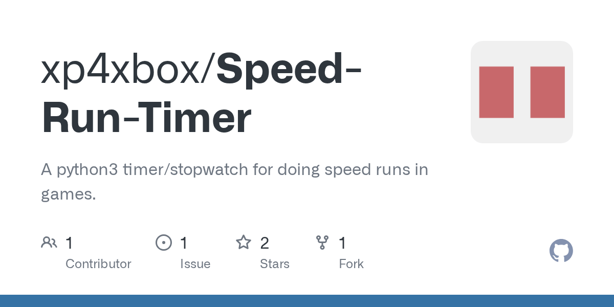 SpeedRunTimer/SpeedRunTimer.py at master · xp4xbox/SpeedRunTimer · GitHub
