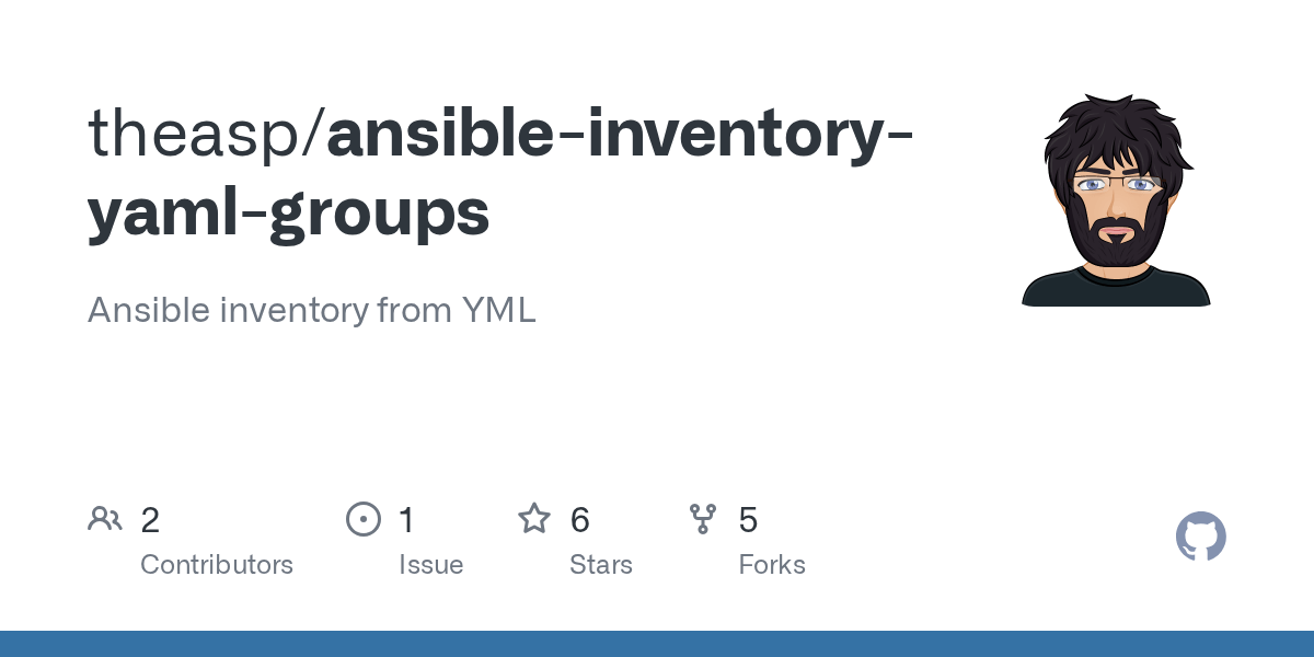 GitHub theasp/ansibleinventoryyamlgroups Ansible inventory from YML