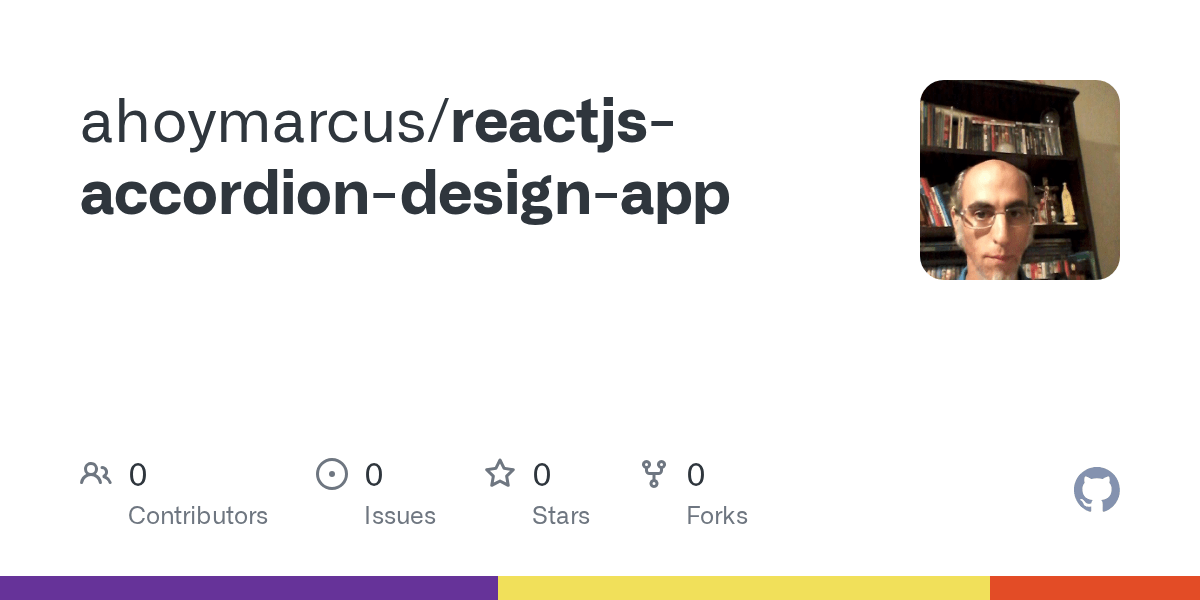GitHub ahoymarcus/reactjsaccordiondesignapp