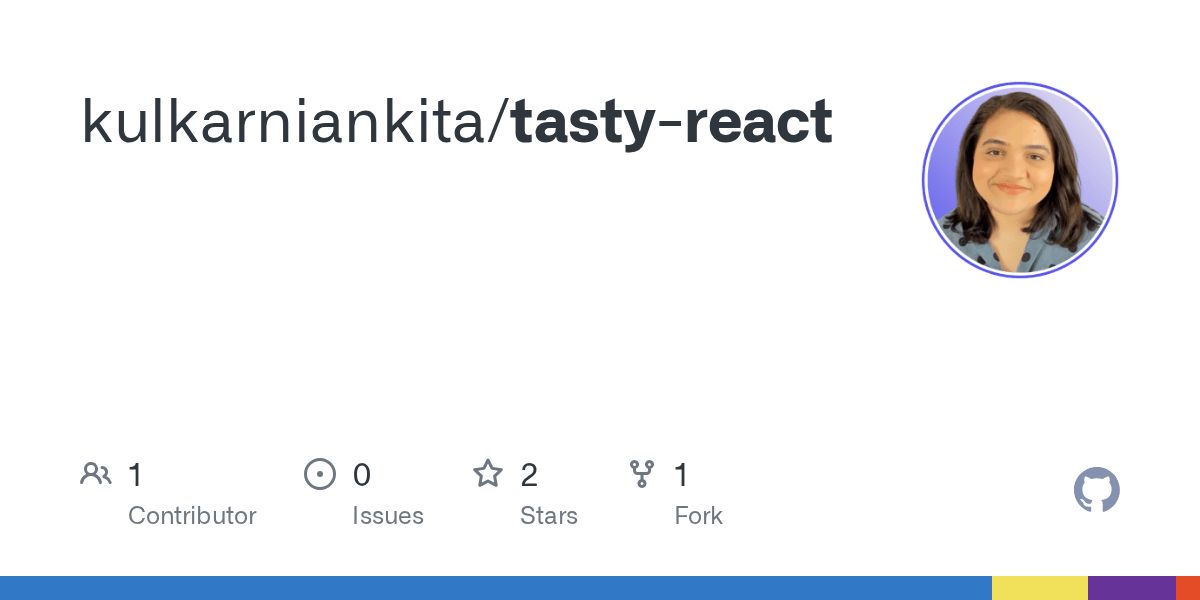 GitHub kulkarniankita/tastyreact