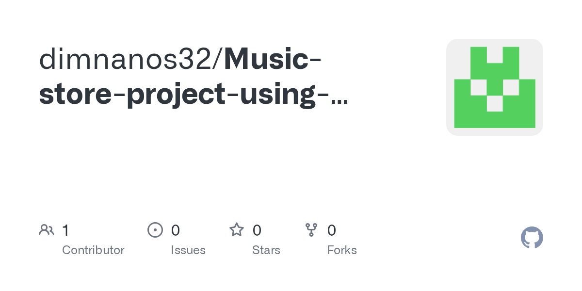 GitHub dimnanos32/MusicstoreprojectusingSQLite