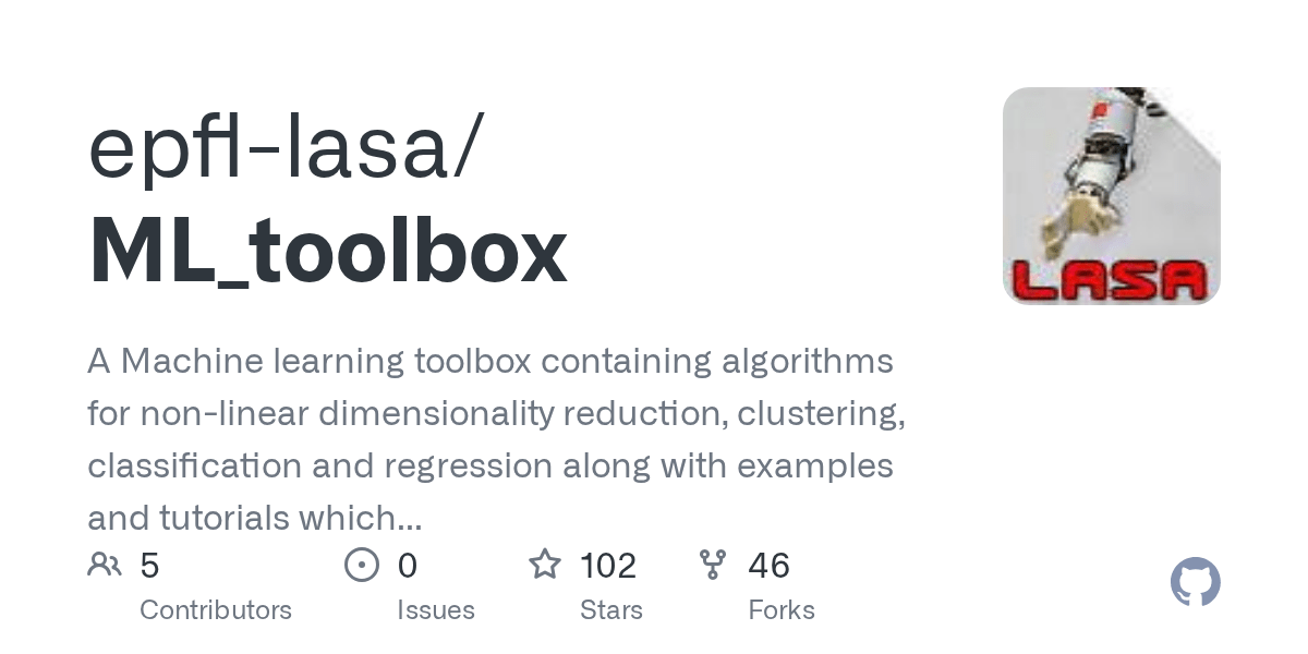 GitHub epfllasa/ML_toolbox A Machine learning toolbox containing