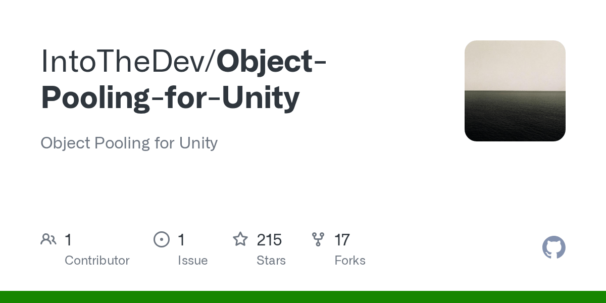 ObjectPoolingforUnity/Poolable.cs at master · IntoTheDev/Object