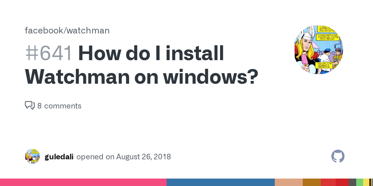 How do I install Watchman on windows? · Issue 641 · facebook/watchman