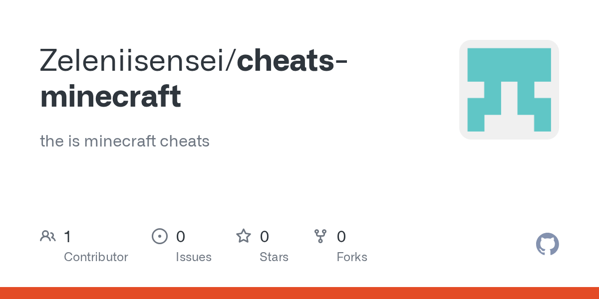 GitHub Zeleniisensei/cheatsminecraft the is minecraft cheats