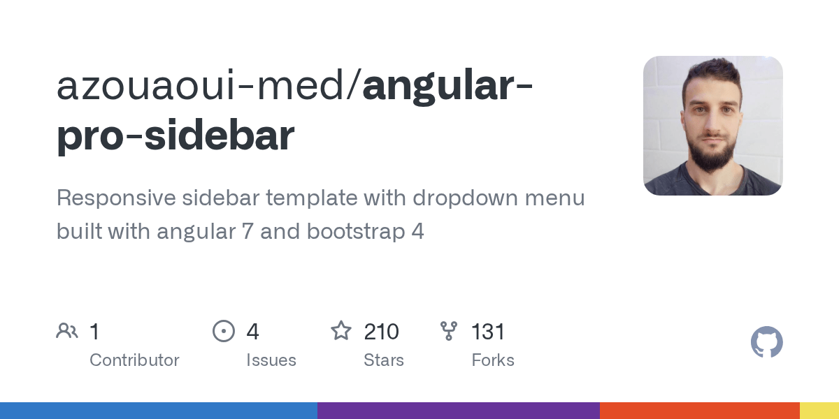 GitHub azouaouimed/angularprosidebar Responsive sidebar template