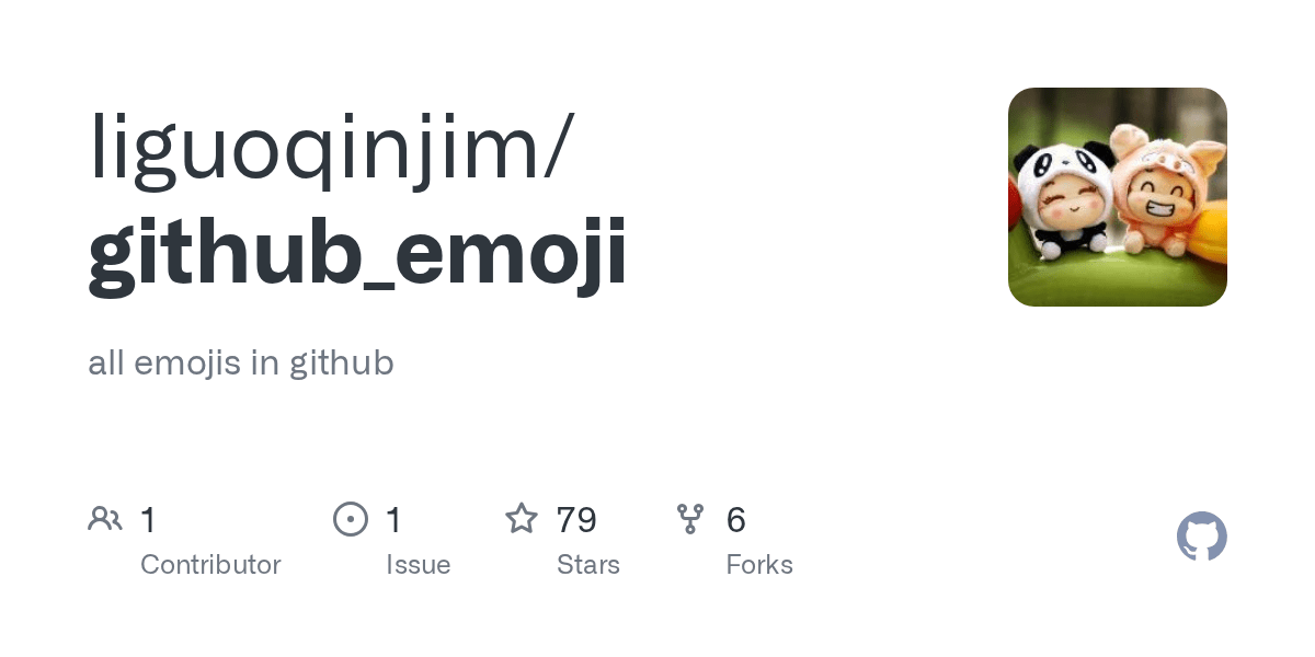 GitHub liguoqinjim/github_emoji all emojis in github