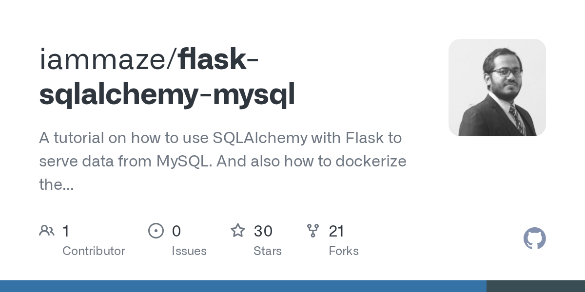 GitHub iammaze/flasksqlalchemymysql A tutorial on how to use