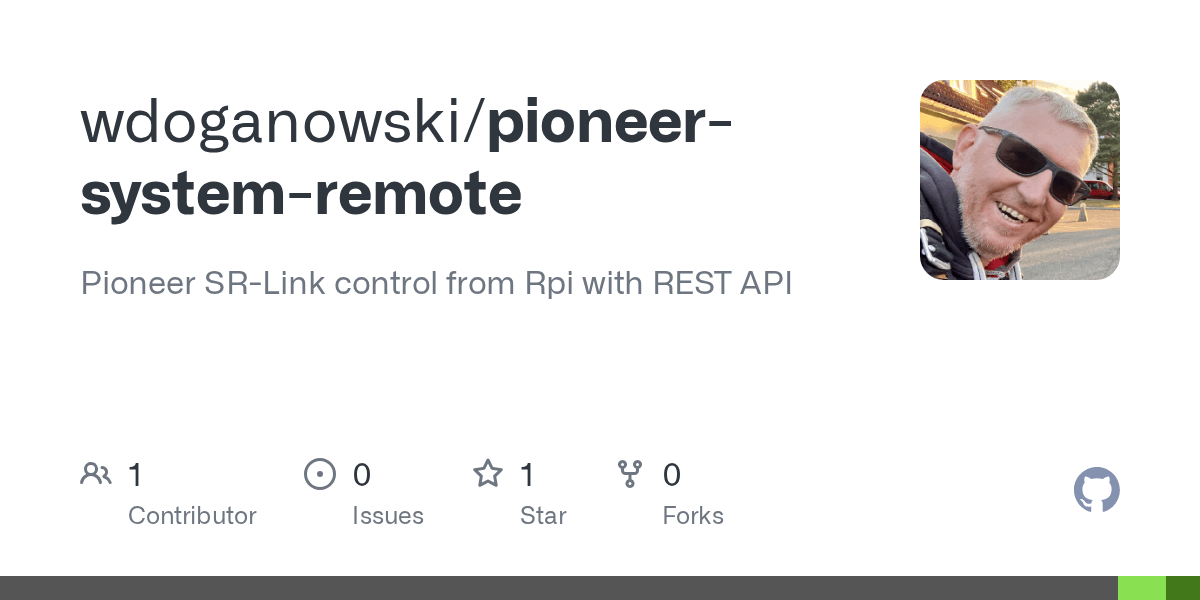 GitHub - wdoganowski/pioneer-system-remote: Pioneer SR-Link control