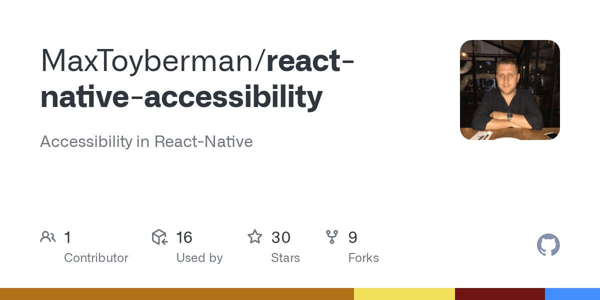 GitHub MaxToyberman/reactnativeaccessibility