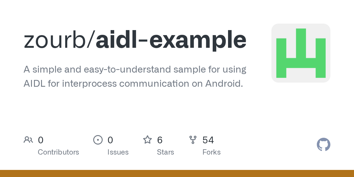 GitHub zourb/aidlexample A simple and easytounderstand sample for